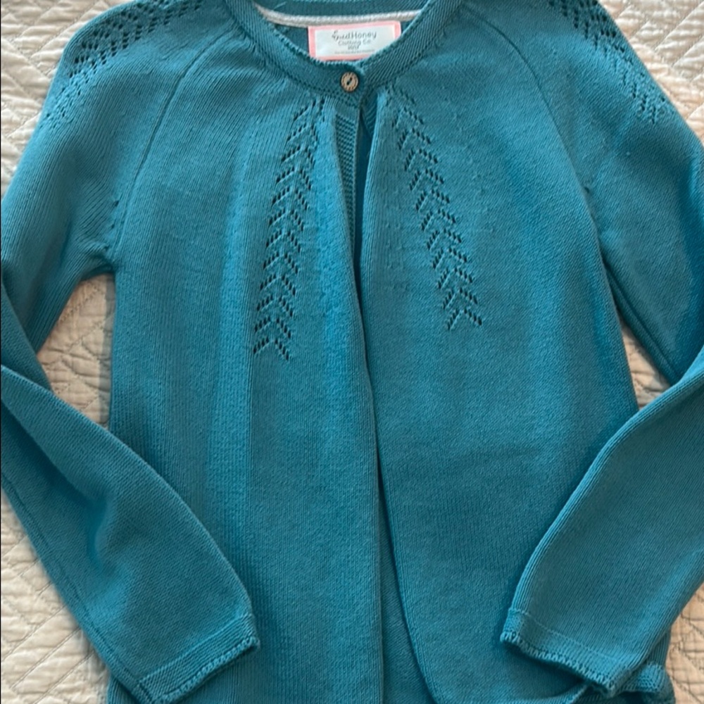 SweetHoney Teal Kids Sweater